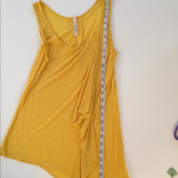 Fluxus Taxi Yellow Tunic Length Tank Top - Picture 6 of 7